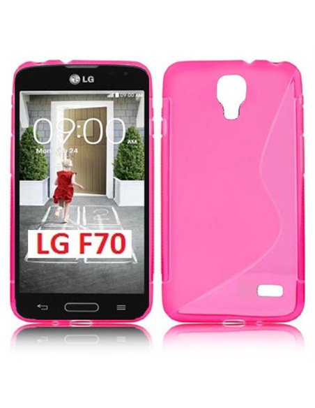 CUSTODIA GEL TPU SILICONE DOUBLE per LG F70 D315 COLORE ROSA