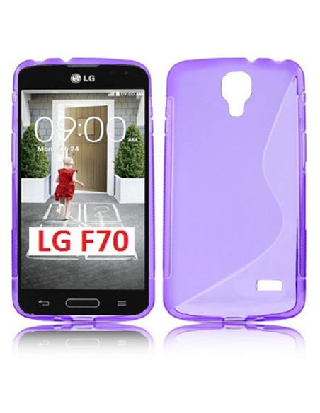 CUSTODIA GEL TPU SILICONE DOUBLE per LG F70 D315 COLORE VIOLA