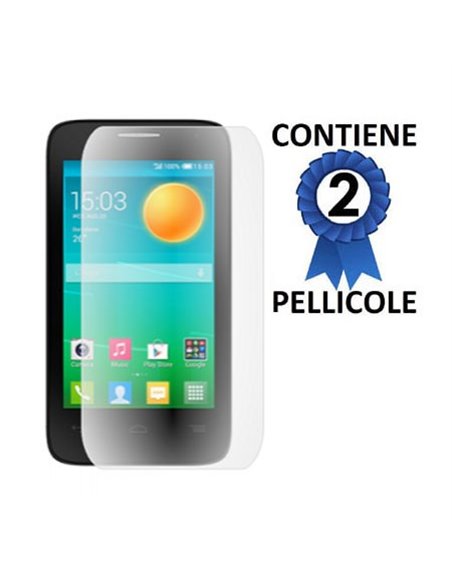 PELLICOLA PROTEGGI DISPLAY per ALCATEL 4035D POP D3 CONFEZIONE 2 PEZZI