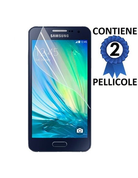 PELLICOLA PROTEGGI DISPLAY per SAMSUNG SM-A300 GALAXY A3 (NO VERSIONE 2016) CONFEZIONE 2 PEZZI