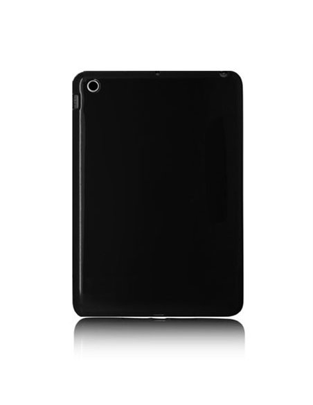 CUSTODIA GEL SILICONE TPU LUCIDA per APPLE IPAD MINI 3, IPAD MINI 2, IPAD MINI COLORE NERO