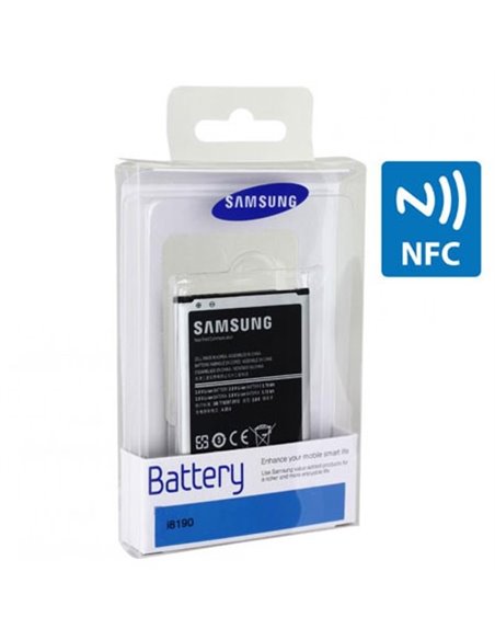 BATTERIA ORIGINALE per SAMSUNG I8190 GALAXY S3 MINI 1500 mAh LI-ION CON TECNOLOGIA NFC EB-L1M7FLUCSTD BLISTER