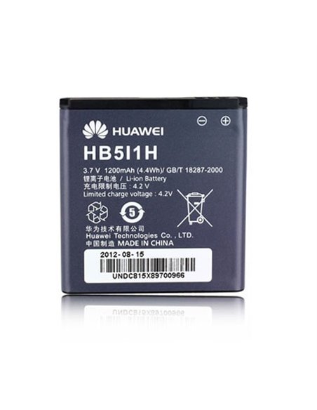 BATTERIA ORIGINALE HUAWEI HB5I1H per C8300, G7010, M735, U8350 1200 mAh LI-ION BULK SEGUE COMPATIBILITA'..