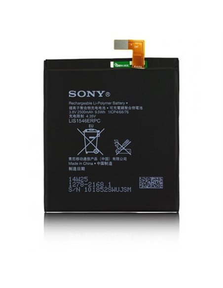 BATTERIA ORIGINALE SONY LIS1546ERPC per XPERIA T3, XPERIA C3 2500 mAh LI-ION BULK SEGUE COMPATIBILITA'..