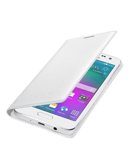 CUSTODIA FLIP COVER ORIGINALE SAMSUNG COLORE BIANCO per SM-A300 GALAXY A3 (NO VERSIONE 2016) EF-FA300BWEGWW BLISTER