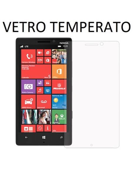 PELLICOLA PROTEGGI DISPLAY VETRO TEMPERATO 0,33mm per NOKIA LUMIA ICON 929, LUMIA 930 - ATTENZIONE: copre parzialmente la parte 