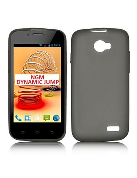 CUSTODIA GEL TPU SILICONE per NGM DYNAMIC JUMP E JUMP COLOR COLORE NERO TRASPARENTE