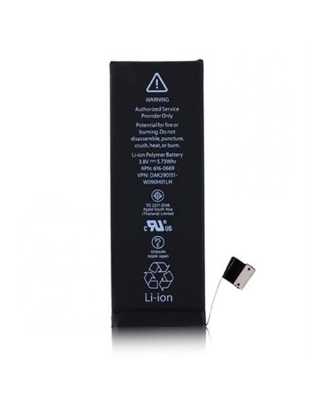 BATTERIA OEM per APPLE IPHONE 5s - APN: 616-0669 - 1560 mAh LI-ION BULK (NO LOGO APPLE)