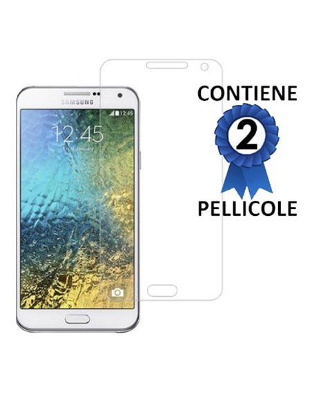 PELLICOLA PROTEGGI DISPLAY per SAMSUNG SM-E700 GALAXY E7 CONFEZIONE 2 PEZZI