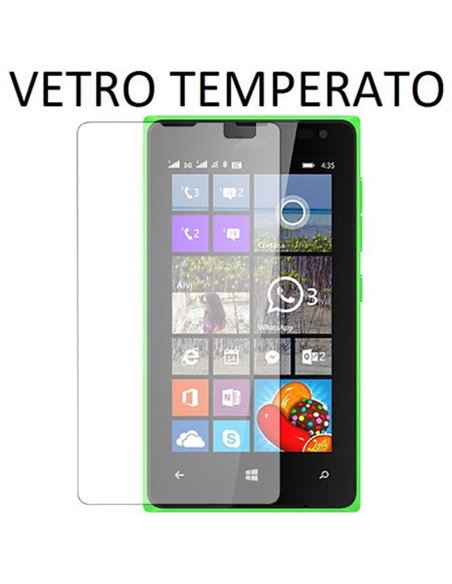 PELLICOLA PROTEGGI DISPLAY VETRO TEMPERATO 0,33mm per MICROSOFT LUMIA 435