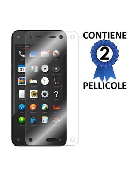 PELLICOLA PROTEGGI DISPLAY AMAZON FIRE PHONE CONFEZIONE 2 PEZZI