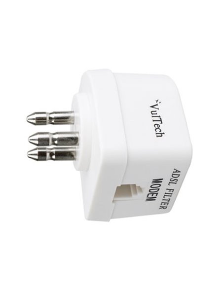 FILTRO ADSL TRIPOLARE CON UNA ENTRATA Rj11 e UN'USCITA TRIPOLARE COLORE BIANCO SN20312 VULTECH