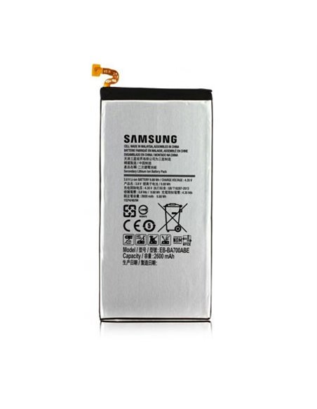 BATTERIA ORIGINALE SAMSUNG EB-BA700ABE per SM-A700 GALAXY A7 - 2600 mAh LI-ION BULK