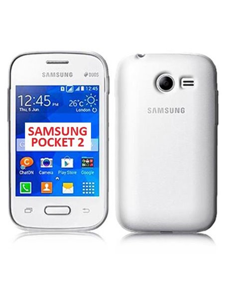 CUSTODIA GEL TPU SILICONE per SAMSUNG G110 GALAXY POCKET 2 COLORE BIANCO TRASPARENTE