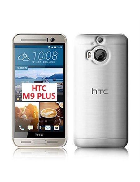 CUSTODIA GEL TPU SILICONE per HTC ONE M9 PLUS COLORE BIANCO TRASPARENTE