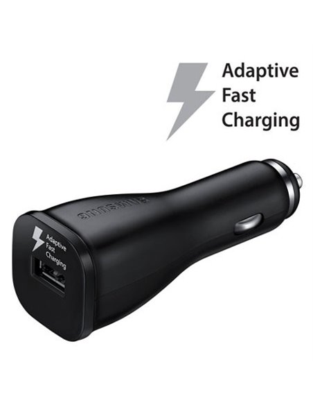 CARICATORE AUTO USB ORIGINALE SAMSUNG FAST CHARGING EP-LN915UBEGWW 2000mAh per GALAXY S6, NOTE EDGE COLORE NERO BULK