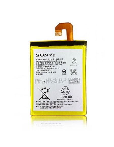 BATTERIA ORIGINALE SONY LIS1558ERPC per XPERIA Z3 - 3100 mAh LI-ION BULK