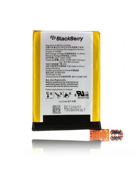 BATTERIA ORIGINALE BLACKBERRY BAT-51585-003 per Q5 - 2180 mAh LI-ION BULK