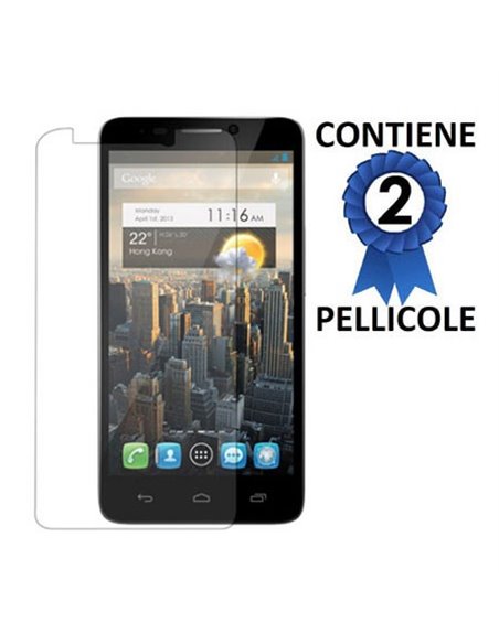 PELLICOLA PROTEGGI DISPLAY per ALCATEL ONE TOUCH IDOL 3 - 4.7'  POLLICI, OT-6039X CONFEZIONE 2 PEZZI