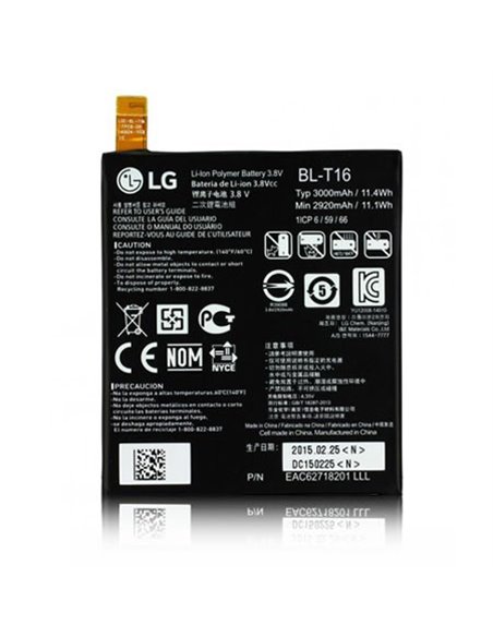 BATTERIA ORIGINALE LG BL-T16 per G FLEX2 - 3000 mAh LI-ION BULK