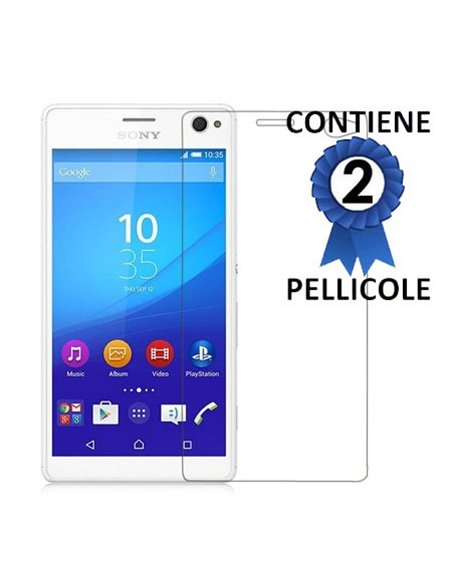 PELLICOLA PROTEGGI DISPLAY per SONY XPERIA C4, XPERIA C4 DUAL CONFEZIONE 2 PEZZI