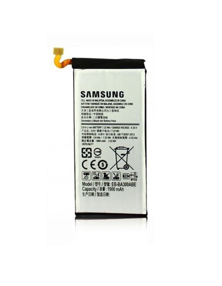 BATTERIA ORIGINALE SAMSUNG EB-BA300ABE per SM-A300 GALAXY A3 - 1900 mAh LI-ION BULK