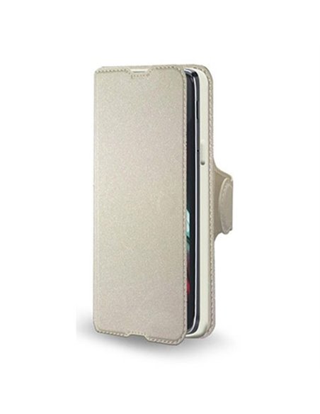 CUSTODIA FLIP ORIZZONTALE SIMILPELLE per ALCATEL ONE TOUCH IDOL 3 - 4.7' POLLICI, OT-6039X CON INTERNO IN TPU COLORE BIANCO