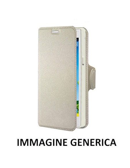 CUSTODIA FLIP ORIZZONTALE SIMILPELLE per LG SPIRIT 4G LTE H440N, H420 CON INTERNO IN TPU, STAND E CHIUSURA MAGNETICA COLORE BIAN