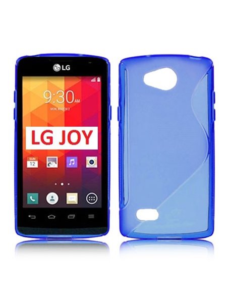 CUSTODIA GEL TPU SILICONE DOUBLE per LG JOY H220 COLORE BLU