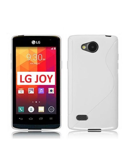 CUSTODIA GEL TPU SILICONE DOUBLE per LG JOY H220 COLORE BIANCO