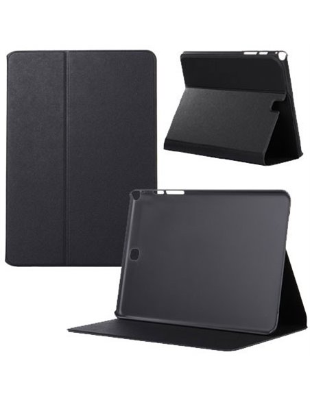 CUSTODIA BOOK ORIZZONTALE SLIM per SAMSUNG GALAXY TAB A 8.0, SM-T350 CON STAND COLORE NERO