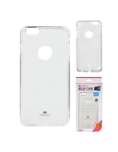 CUSTODIA GEL TPU SILICONE TRASPARENTE per APPLE IPHONE 6 PLUS, 5.5' POLLICI ALTA QUALITA' MERCURY BLISTER