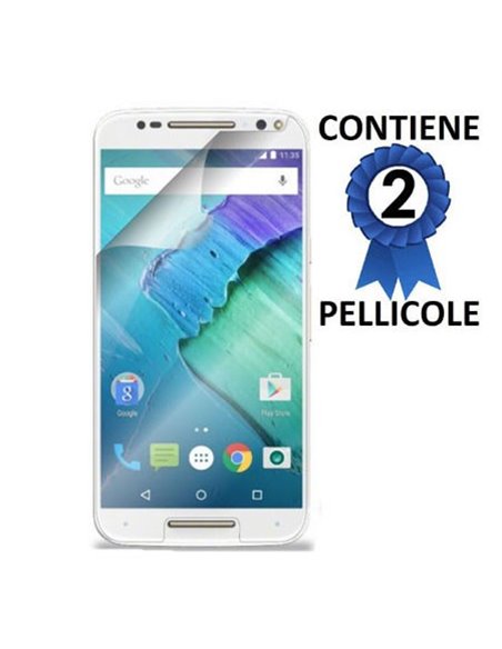 PELLICOLA PROTEGGI DISPLAY per MOTOROLA MOTO X STYLE CONFEZIONE 2 PEZZI