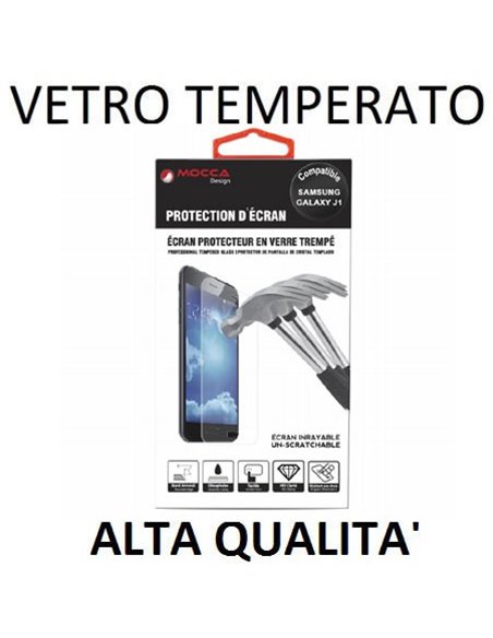 PELLICOLA PROTEGGI DISPLAY VETRO TEMPERATO 0,33mm per SAMSUNG SM-J100H GALAXY J1 ALTA QUALITA' MOCCA BLISTER