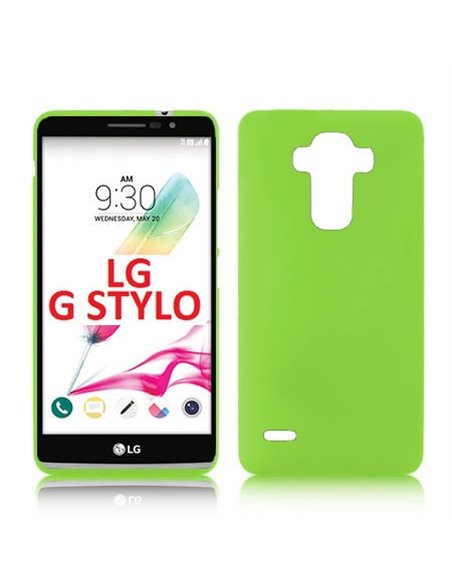 CUSTODIA GEL TPU SILICONE LUCIDA per LG G STYLO H631TN, H630 COLORE VERDE