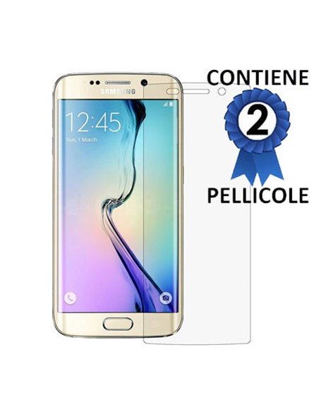 PELLICOLA PROTEGGI DISPLAY per SAMSUNG SM-G928 GALAXY S6 EDGE PLUS, 2 PEZZI - ATTENZIONE: copre parzialmente la parte frontale!