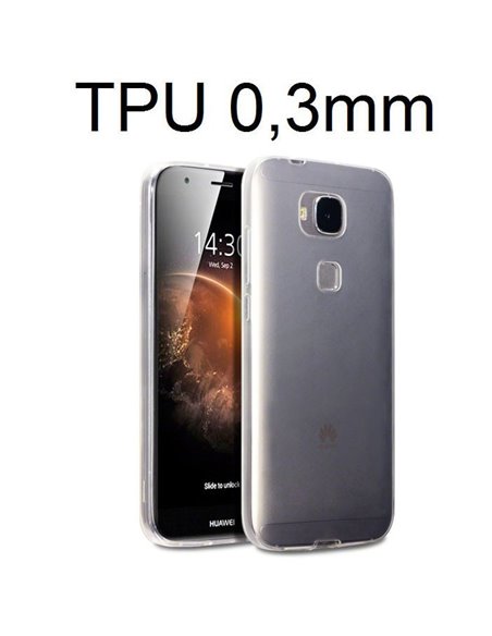 CUSTODIA per HUAWEI G8, GX8 IN GEL TPU SILICONE ULTRA SLIM 0,3mm TRASPARENTE