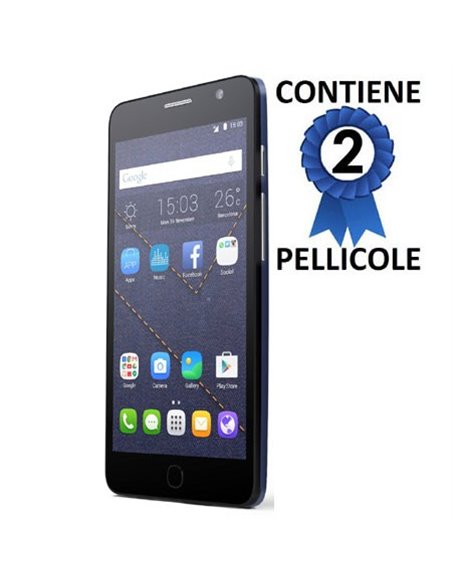 PELLICOLA PROTEGGI DISPLAY per ALCATEL POP STAR CONFEZIONE 2 PEZZI