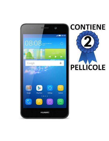 PELLICOLA PROTEGGI DISPLAY per HUAWEI Y6, HONOR 4A CONFEZIONE 2 PEZZI