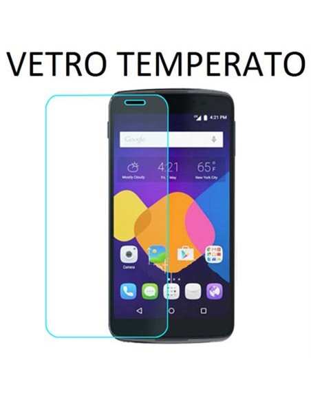 PELLICOLA PROTEGGI DISPLAY VETRO TEMPERATO per ALCATEL ONE TOUCH IDOL PIXI 3 - 4.5' POLLICI