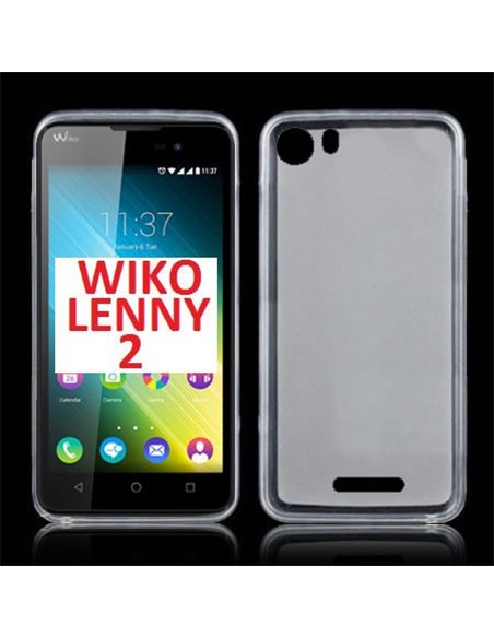 CUSTODIA GEL TPU SILICONE TRASPARENTE per WIKO LENNY 2