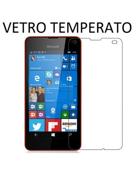 PELLICOLA PROTEGGI DISPLAY VETRO TEMPERATO 0,33mm per MICROSOFT LUMIA 550