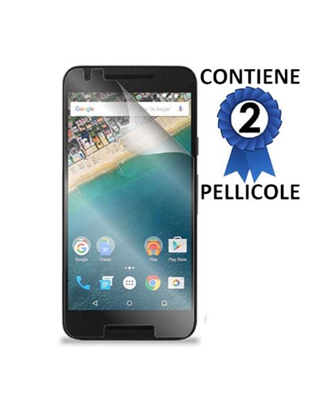 PELLICOLA PROTEGGI DISPLAY per LG NEXUS 5X, H791, H790 CONFEZIONE 2 PEZZI