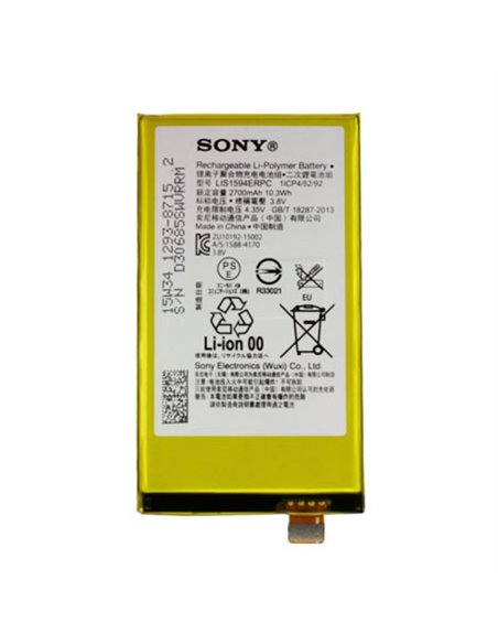 BATTERIA ORIGINALE SONY LIS1594ERPC per XPERIA Z5 COMPACT E5803 - 2700 mAh LI-ION BULK
