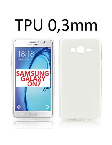 CUSTODIA GEL TPU SILICONE ULTRA SLIM 0,3mm TRASPARENTE per SAMSUNG SM-G600 GALAXY ON7