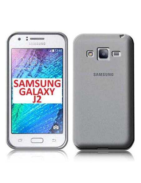 CUSTODIA GEL TPU SILICONE TRASPARENTE per SAMSUNG SM-J200F GALAXY J2