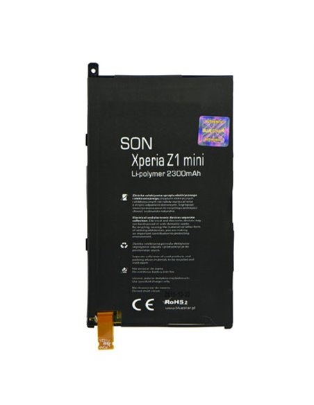 BATTERIA per SONY XPERIA Z1 COMPACT, XPERIA Z1 MINI, D5503 - 2300 mAh LI-ION