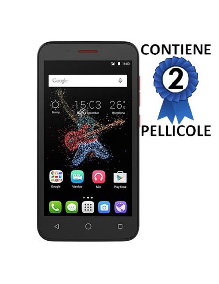 PELLICOLA PROTEGGI DISPLAY per ALCATEL ONE TOUCH GO PLAY, 7048X CONFEZIONE 2 PEZZI