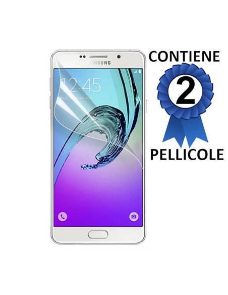 PELLICOLA PROTEGGI DISPLAY per SAMSUNG SM-A710 GALAXY A7 (2016) CONFEZIONE 2 PEZZI