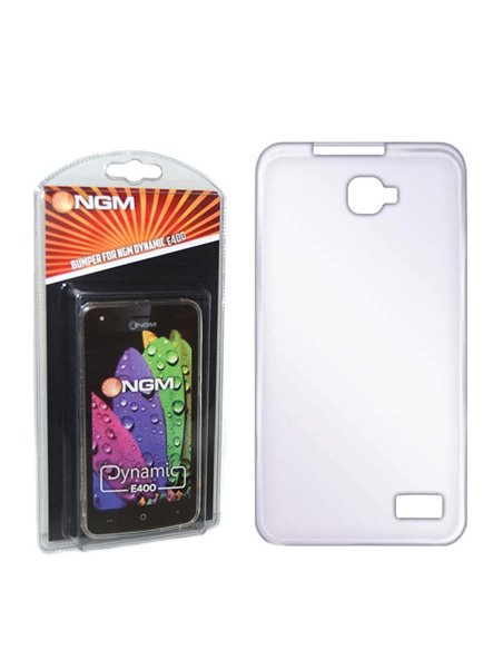 CUSTODIA GEL TPU SILICONE TRASPARENTE per DYNAMIC E400 ORIGINALE NGM BLISTER